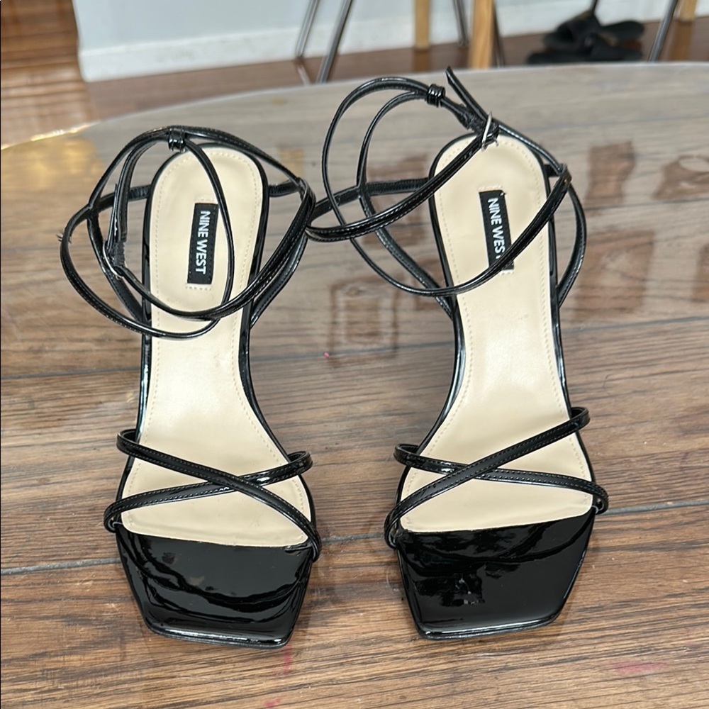 Nine West Black Strappy Women's Sandals